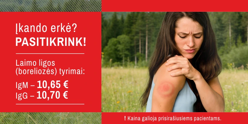 Įkando erkė? Pasitikrink!