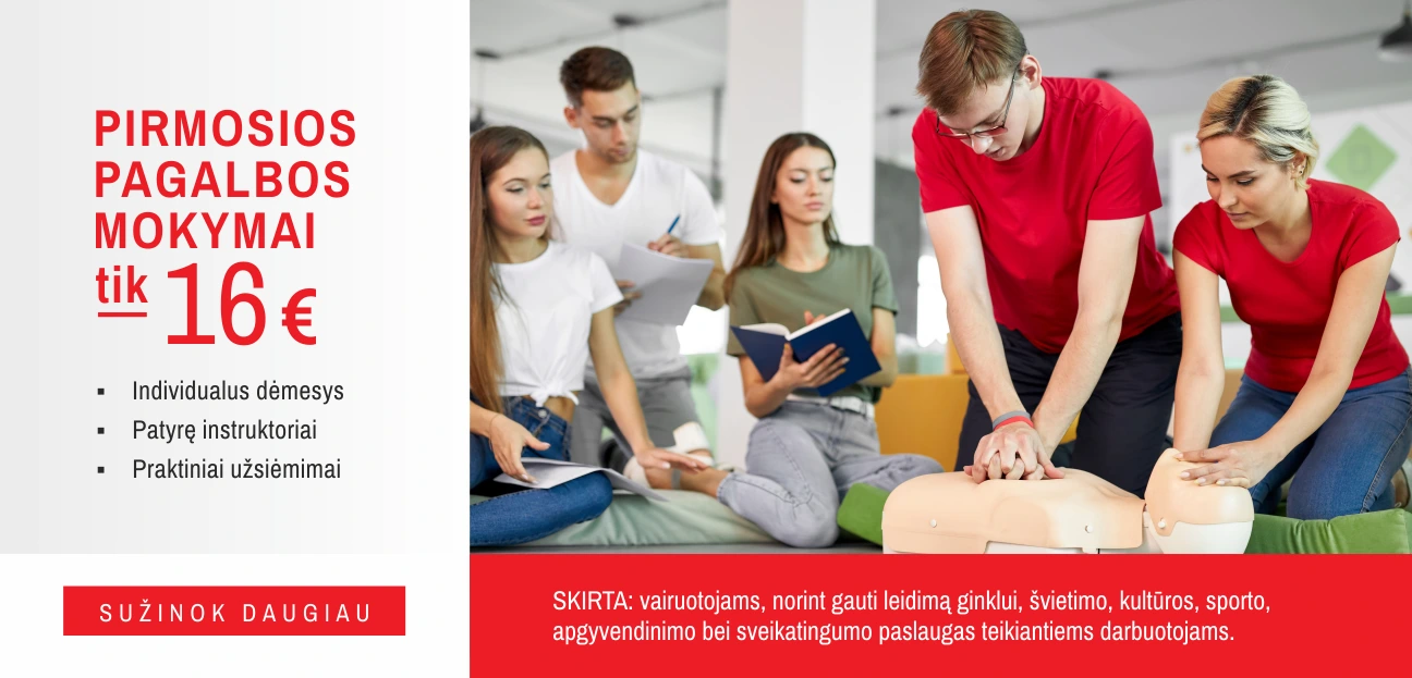 Pirmosios pagalbos mokymai