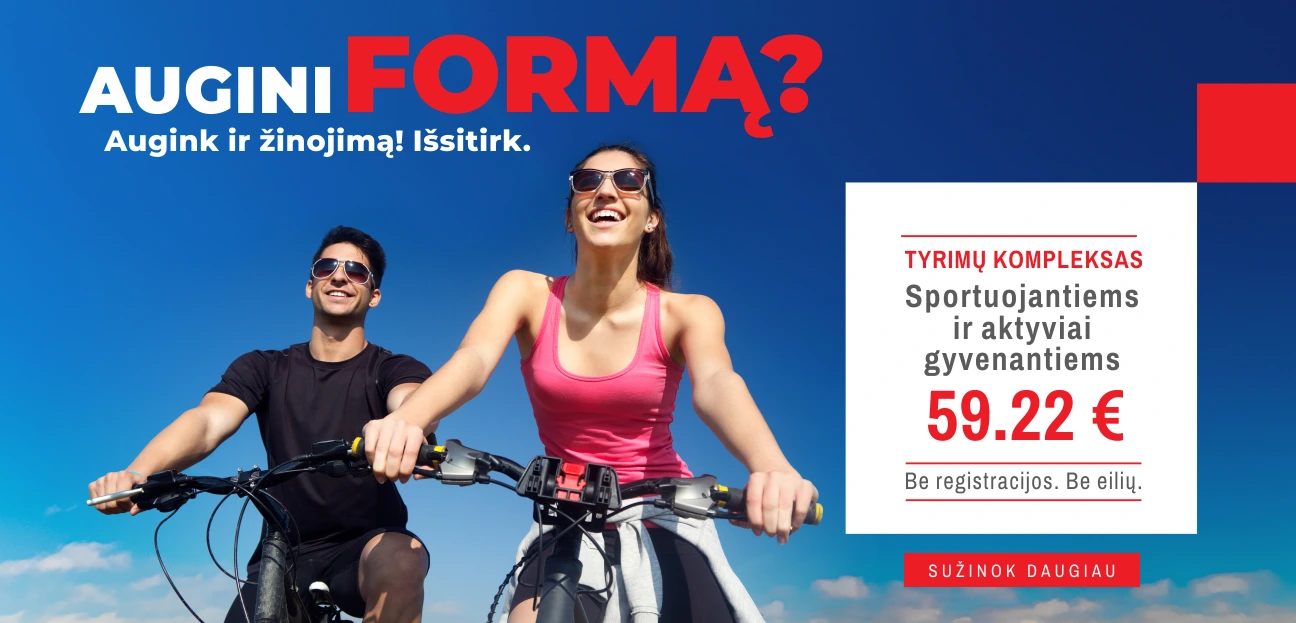 Tyrimų kompleksas sportuojantiems ir aktyviai gyvenantiems