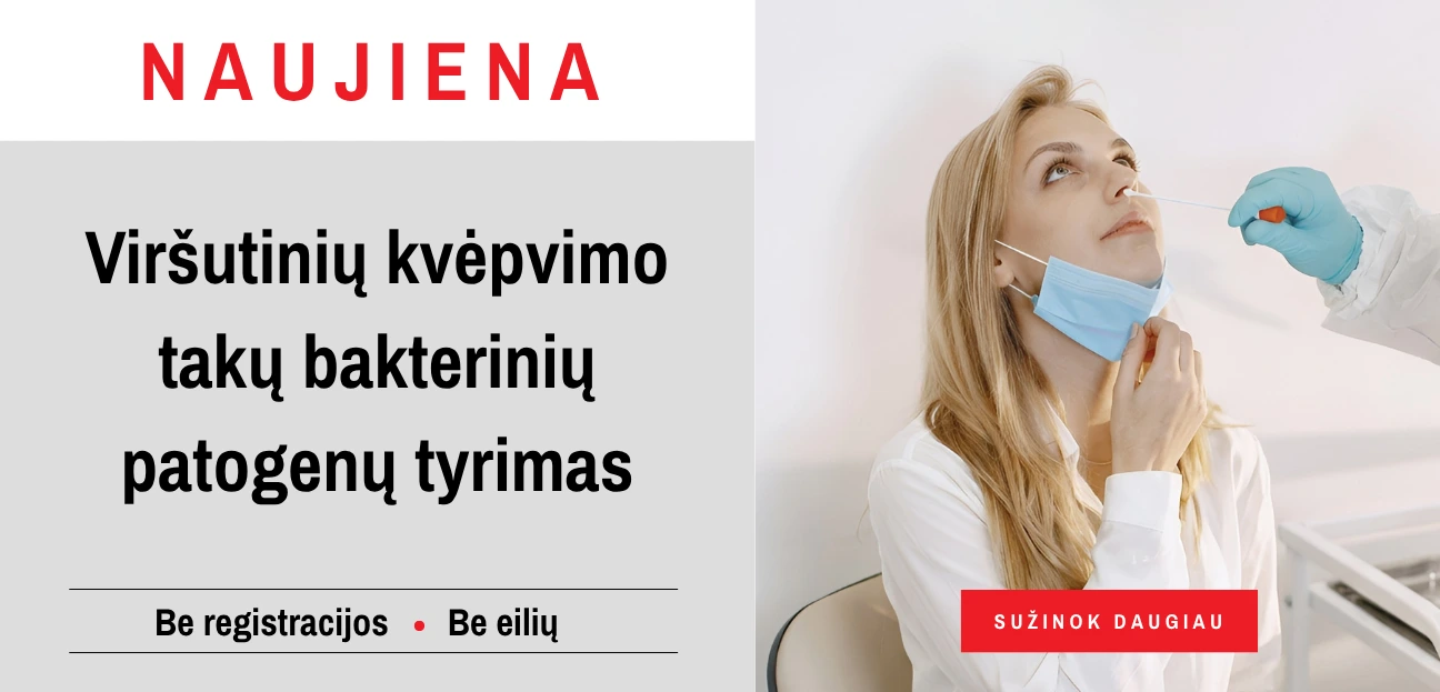 Viršutinių kvėpavimo takų bakterinių patogenų tyrimas
