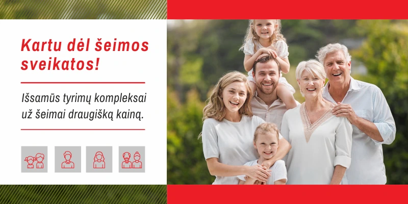 Laboratorinių tyrimų kompleksai visai šeimai