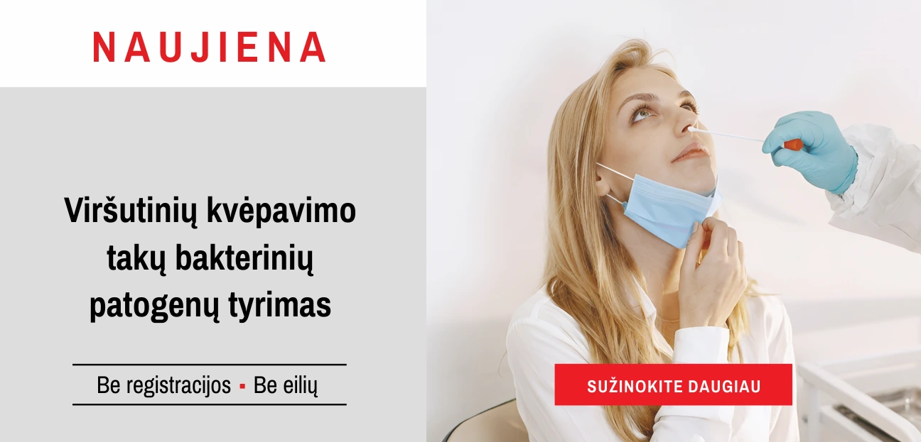 Viršutinių kvėpavimo takų bakterinių patogenų tyrimas