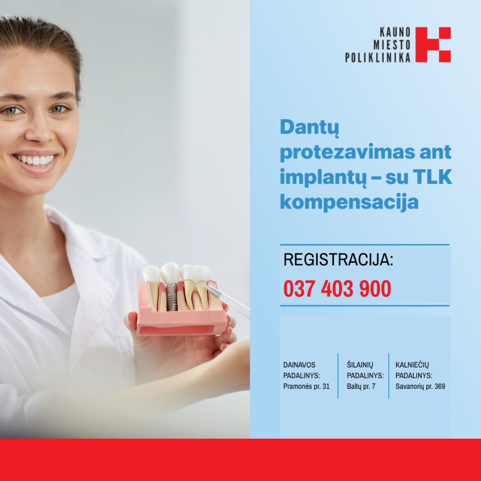 SVETAINEI-dantų protezavimas ant implantų